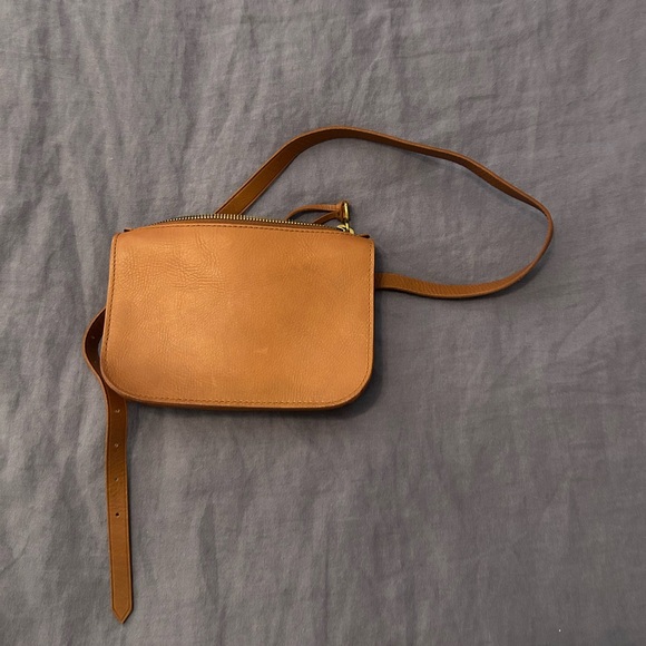 MADEWELL “the simple pouch” Leather Mine Belt Bag (M) - Picture 1 of 6